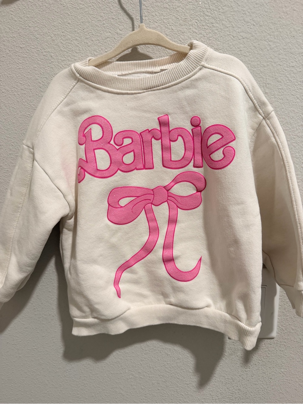 Zara Sweatshirt with Pink Barbie Logo